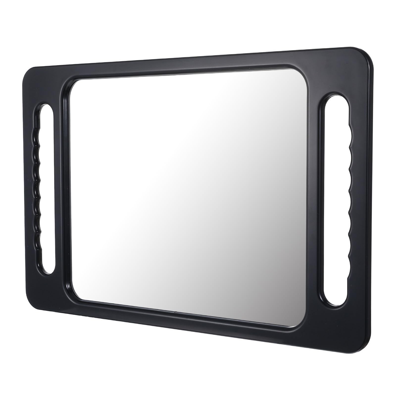 Large Portable Makeup Mirror – Unbreakable Handheld Tray with Double Handles, Li