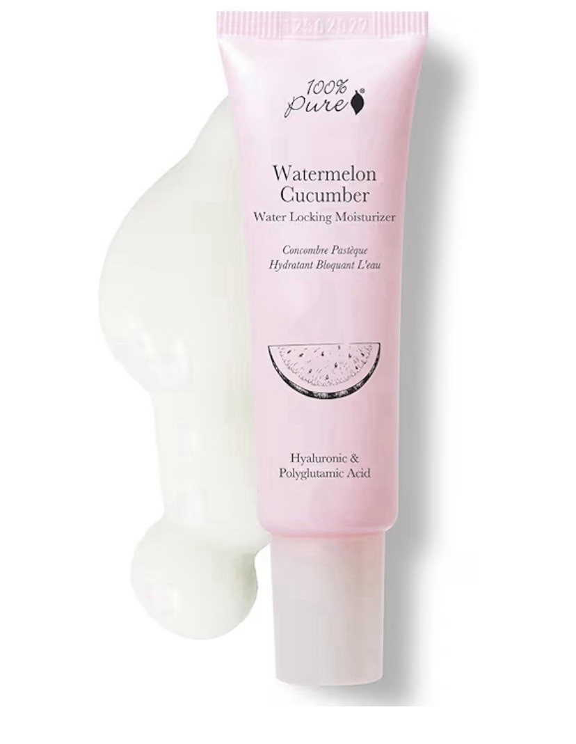100% Pure Watermelon Cucumber Water Locking Face Moisturizer Lotion 1.4 fl oz
