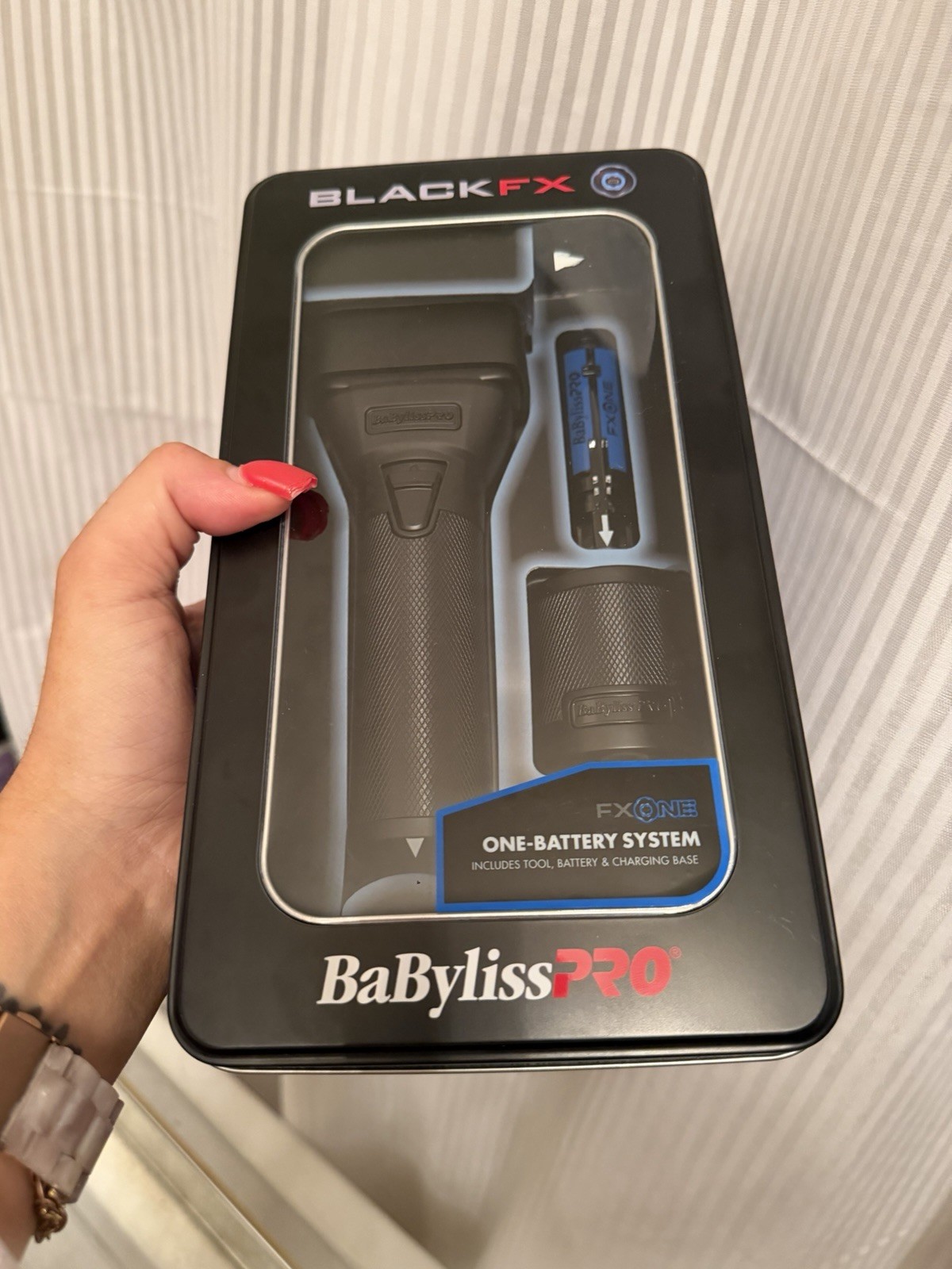 BaBylissPRO BLACKFX FXONE Cordless Foil Facial Shaver, Rechargeable FX79FSMB
