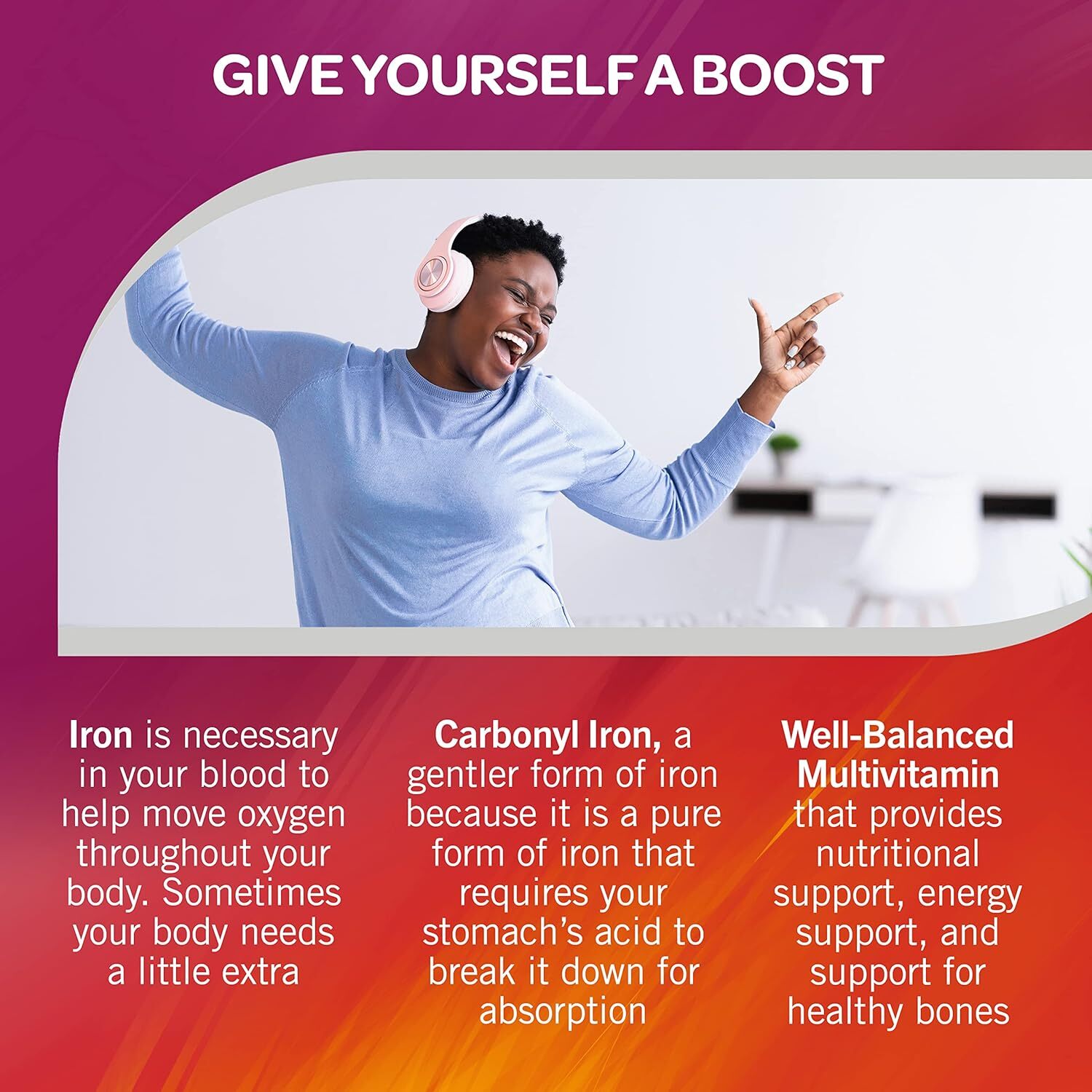 Geritol Multivitamin Supplement Contains B-Vitamins, Antioxidants, Iron 40ct