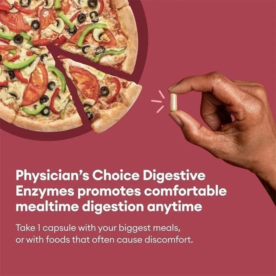 Physicians Choice Digestive Enzymes Capsules, 60-Pack