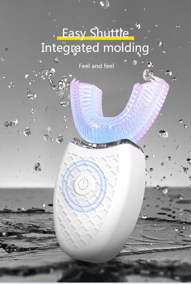 360 Ultrasonic Electric Toothbrush U-Shaped Automatic Teeth Whitening Waterproof