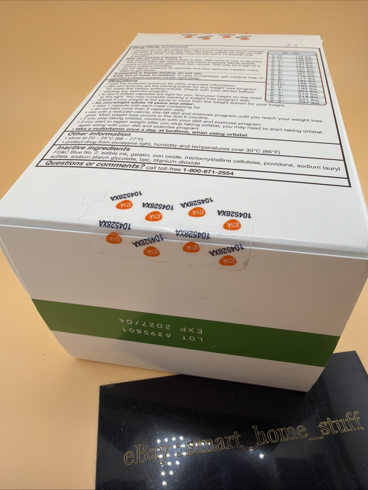 Weight Loss Diet Pills, Orlistat 60 mg Capsules 120 Count Refill Pack EXP 2027
