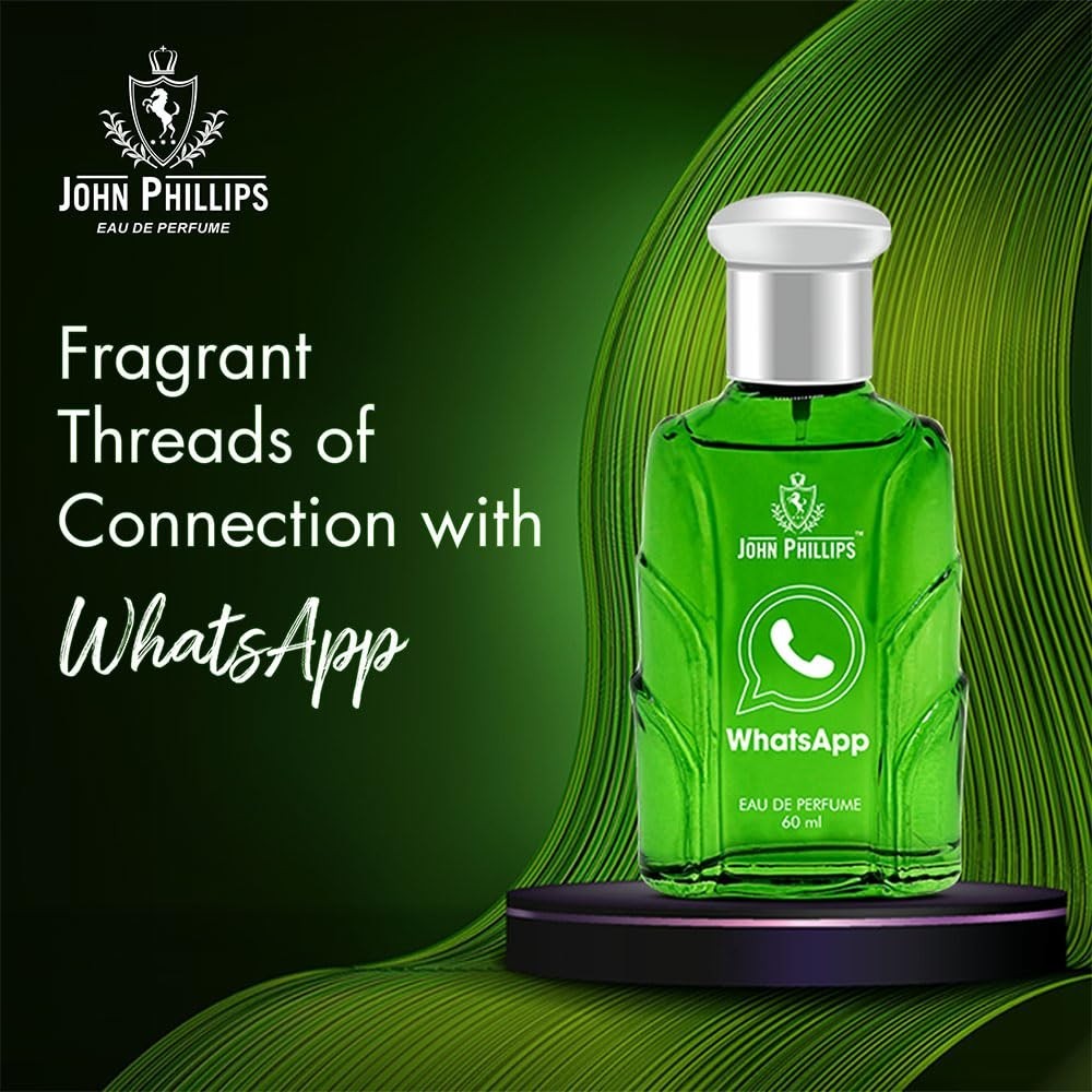 JOHN PHILLIPS Whatsapp Eua De Long-Lasting Perfume for Men (60ml) Pack of 1