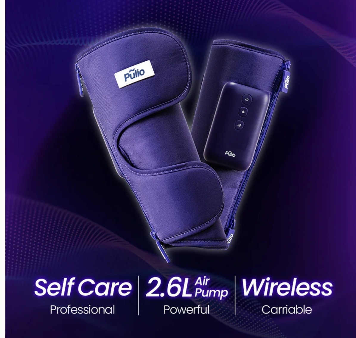 Pulio PLO-CB227 Wireless Air Pressure Calf Massage V2 Machine Air Massager