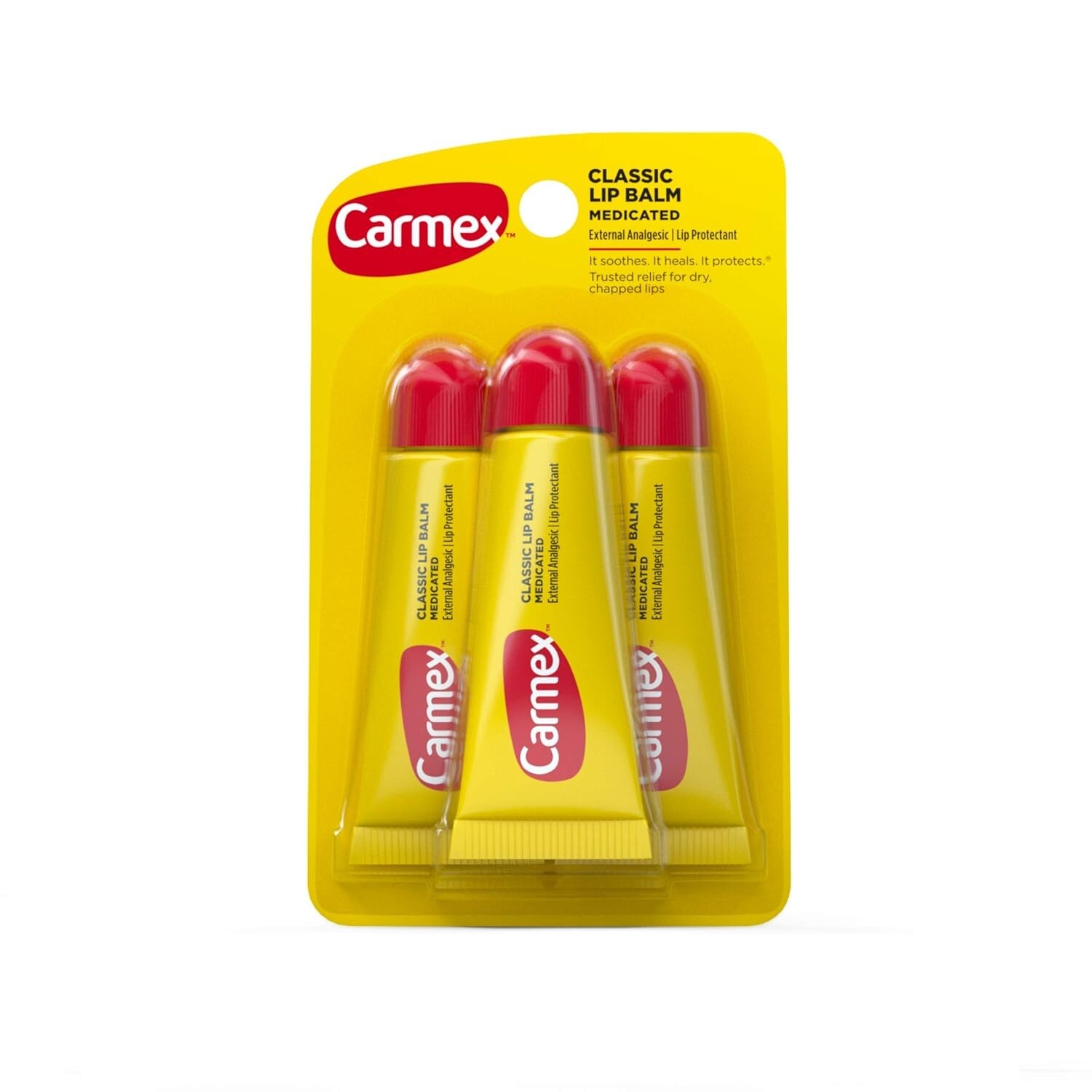 Flavor Moisturizing Lip Balm Tube Value Pack,0.35 Ounce 3 Count