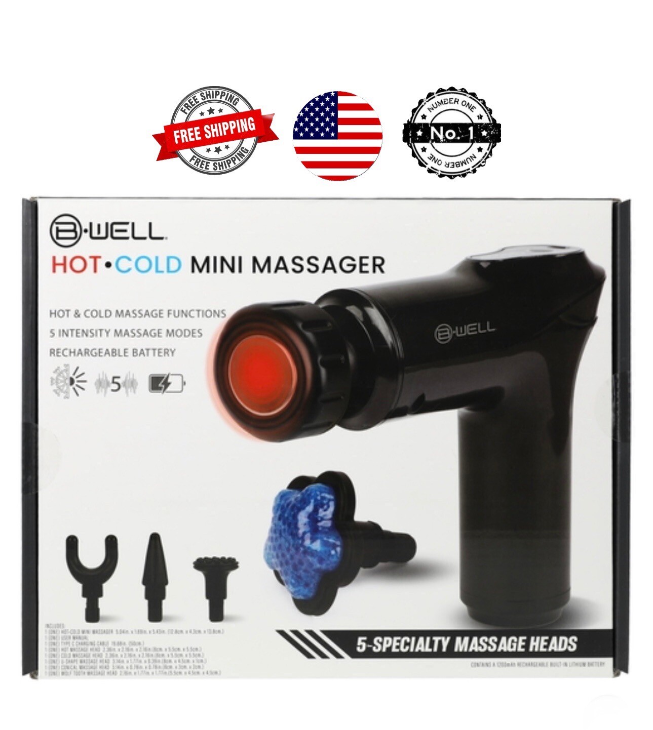 B-Well® Hot/Cold Mini Massager/Therapy⭐️⭐️⭐️⭐️⭐️