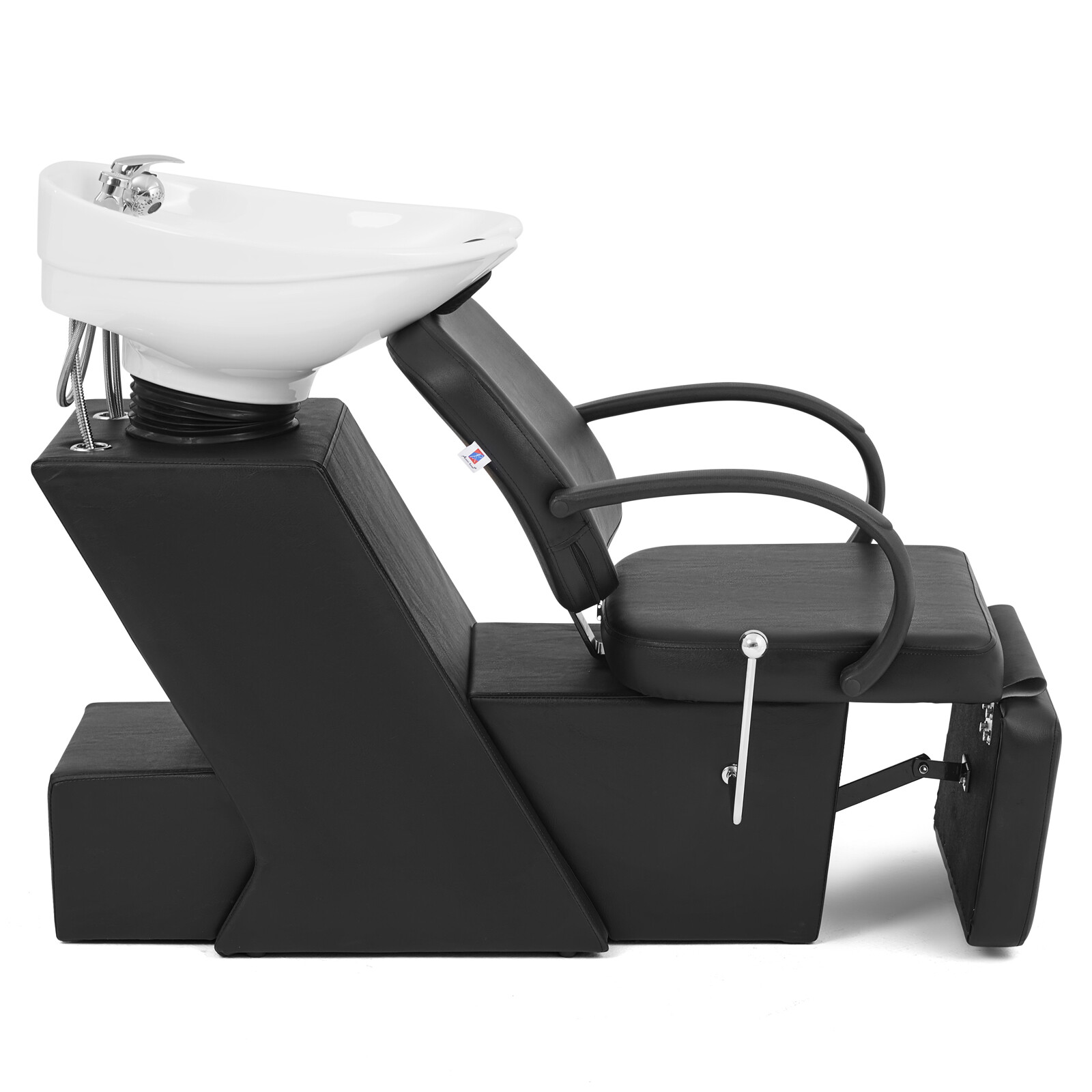 Artist Hand Backwash Units Shampoo Chair Ceramic Bowl Sink Barber Salon Station