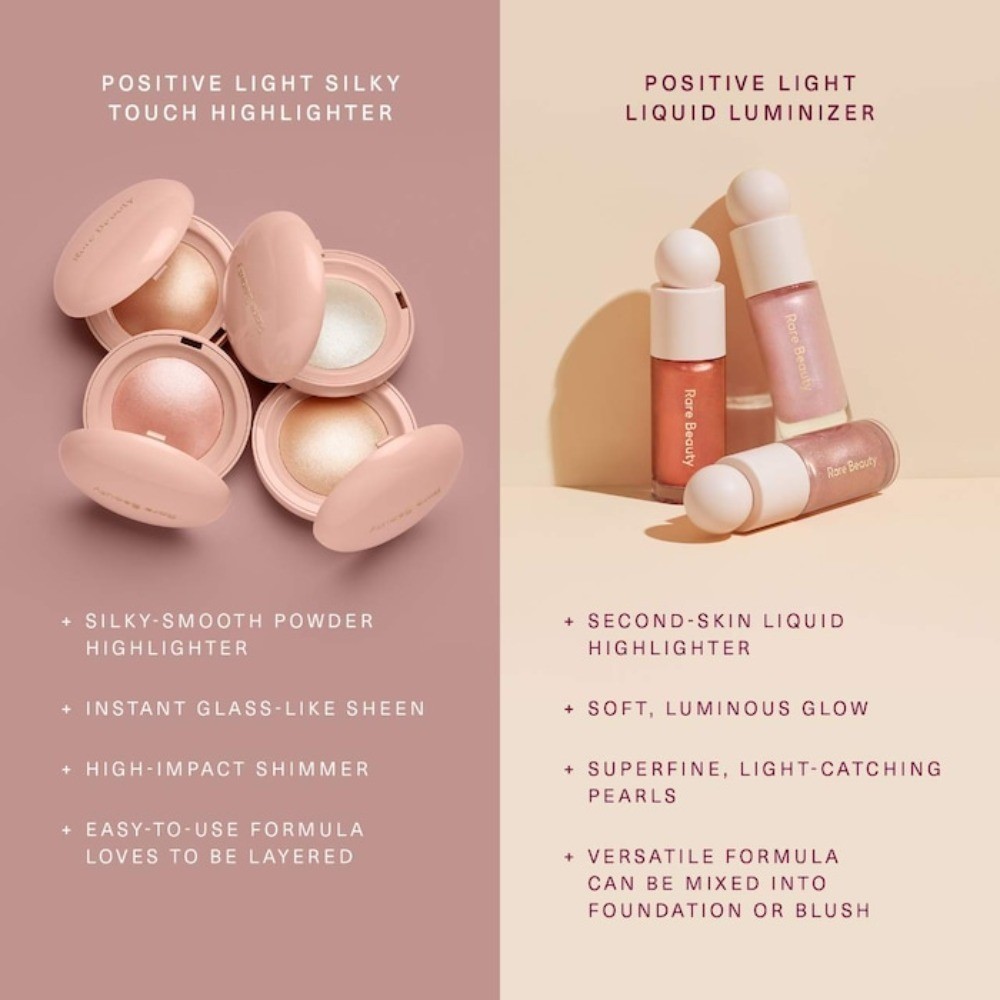 Rare Beauty Authentic Liquid Luminizer Highlight mini 0.09 oz 2 shades