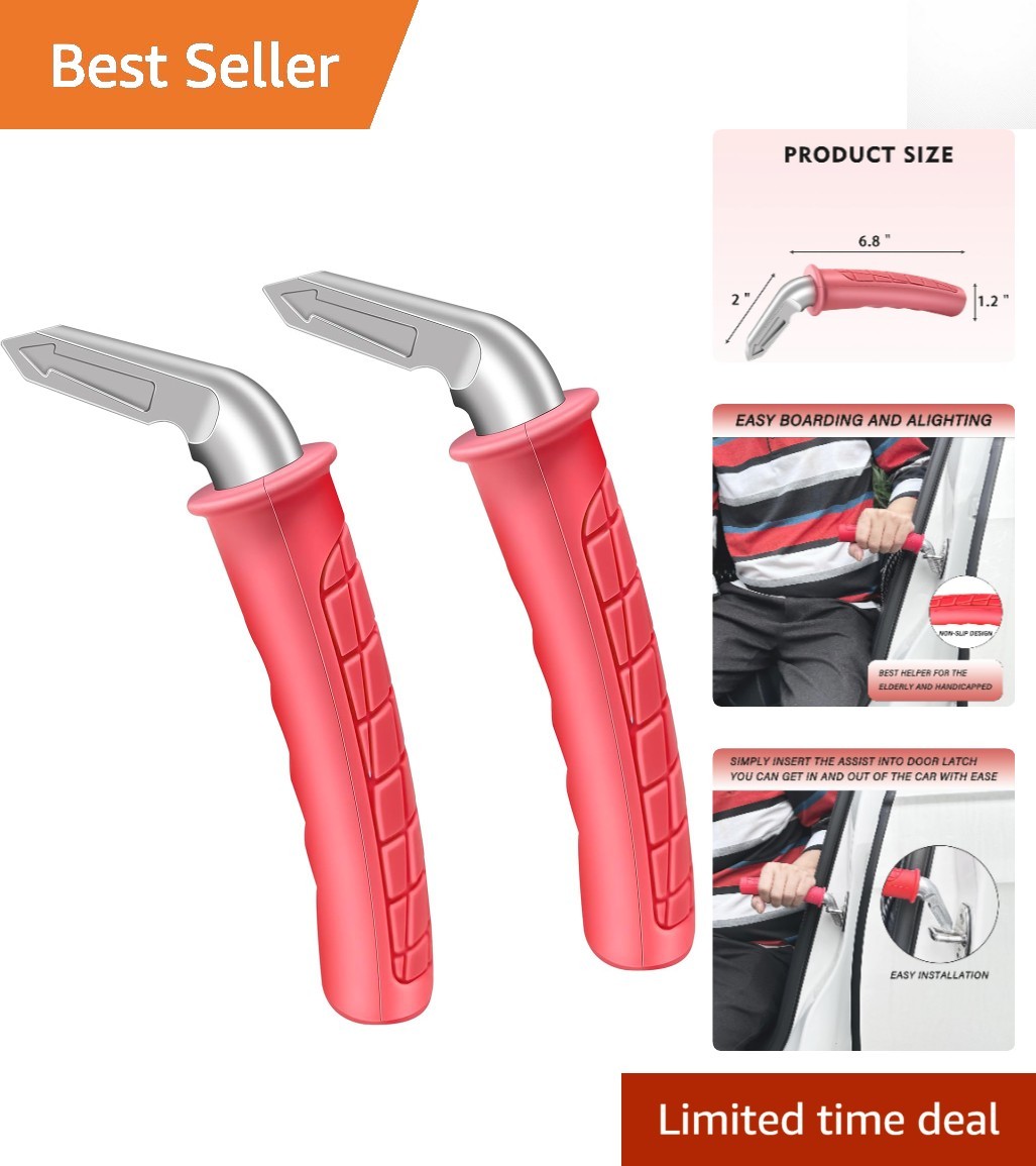 Portable Vehicle Support Handle – 2 Pack with Safety Features for Seniors