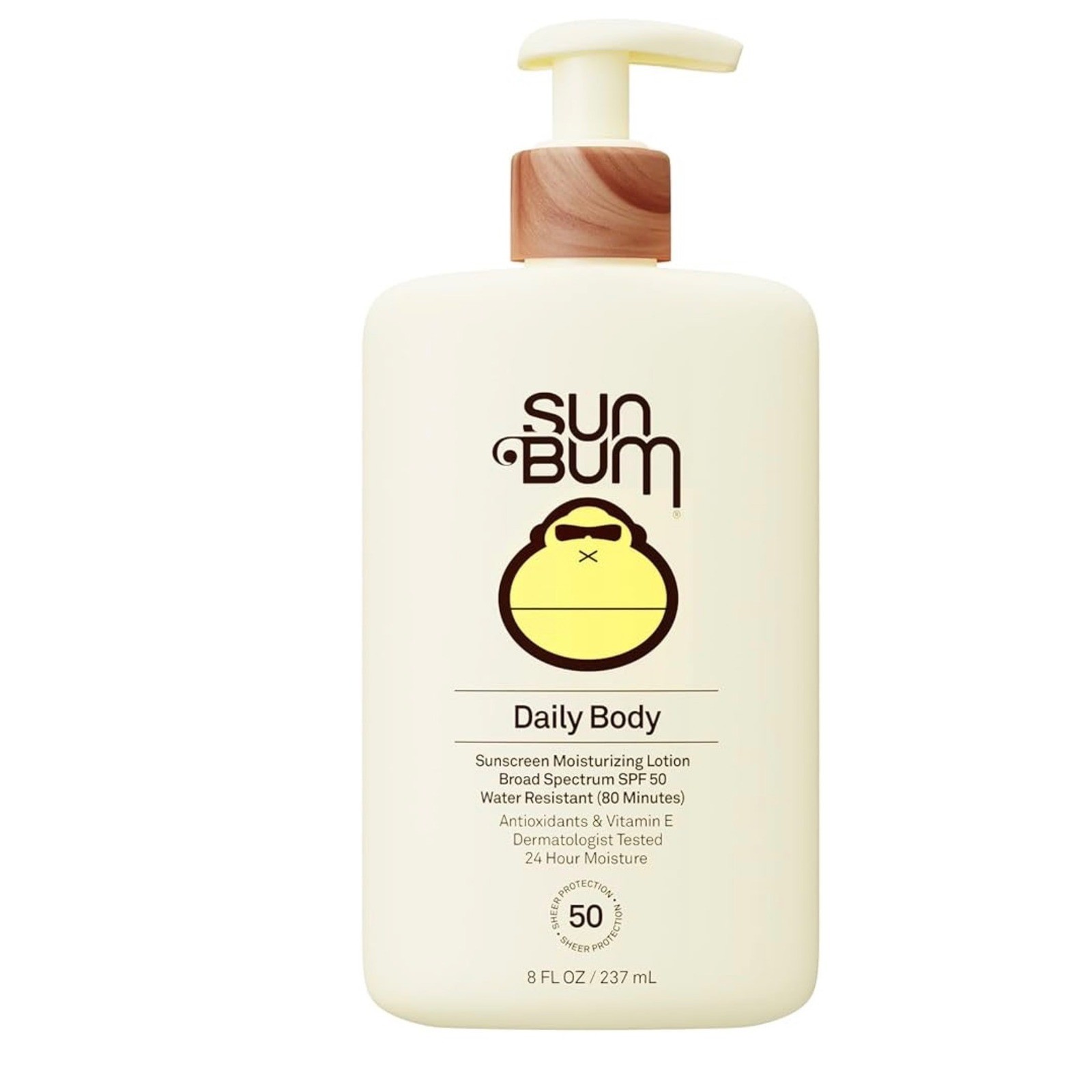 Sun Bum Daily Body Sunscreen Moisturizing Lotion SPF 50 8 FL OZ 237 mL New