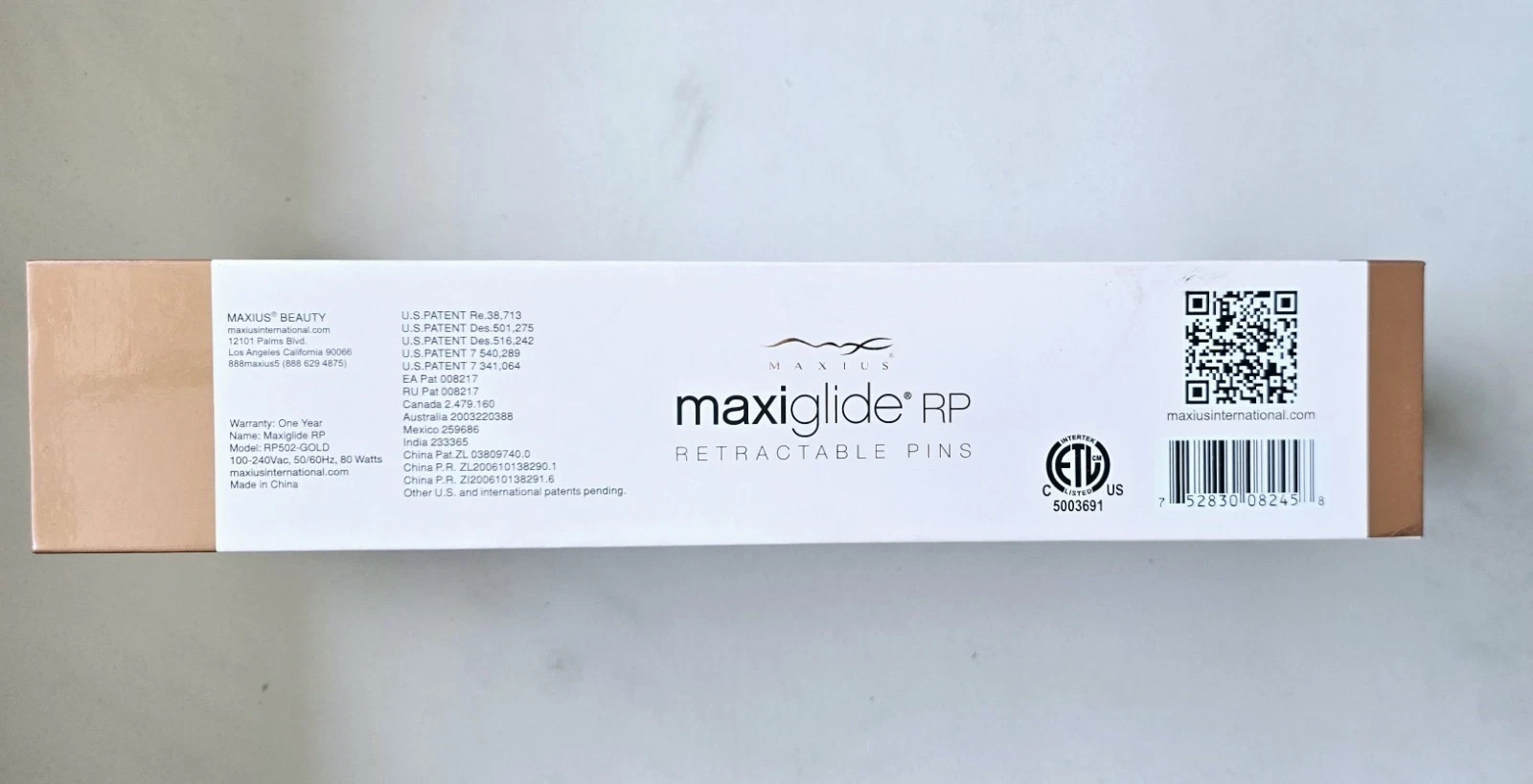 Maxius – Maxiglide RP 1.25″ – Hair Flattener – Professional