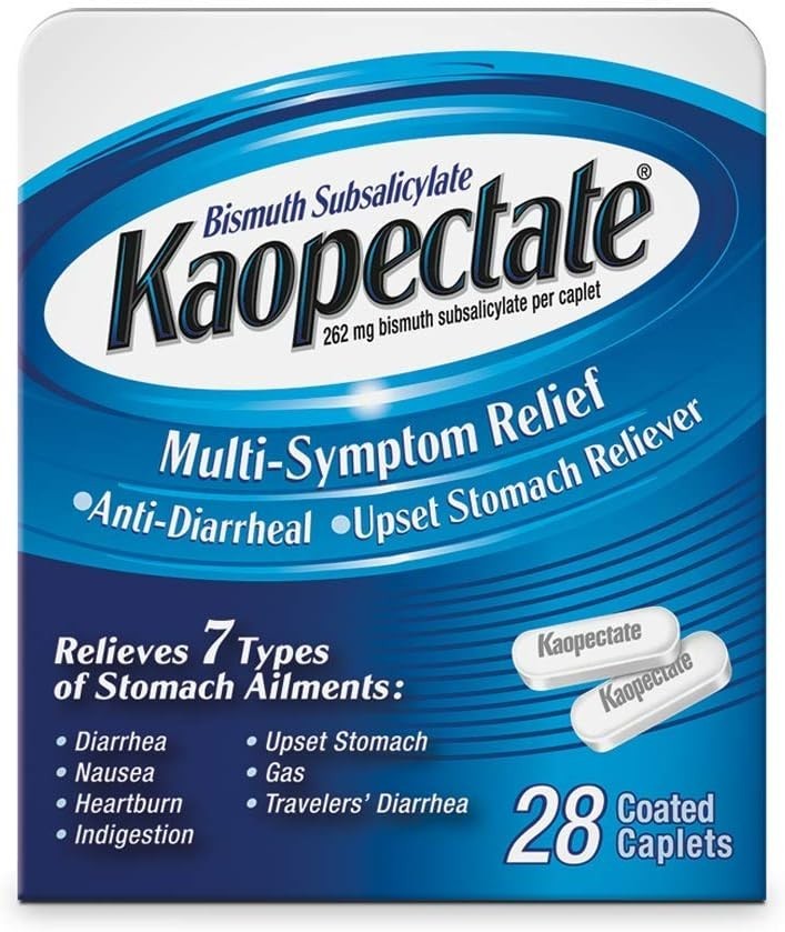 Multi-Symptom Stomach Relief Caplets – Fast-Acting, On-the-Go Comfort