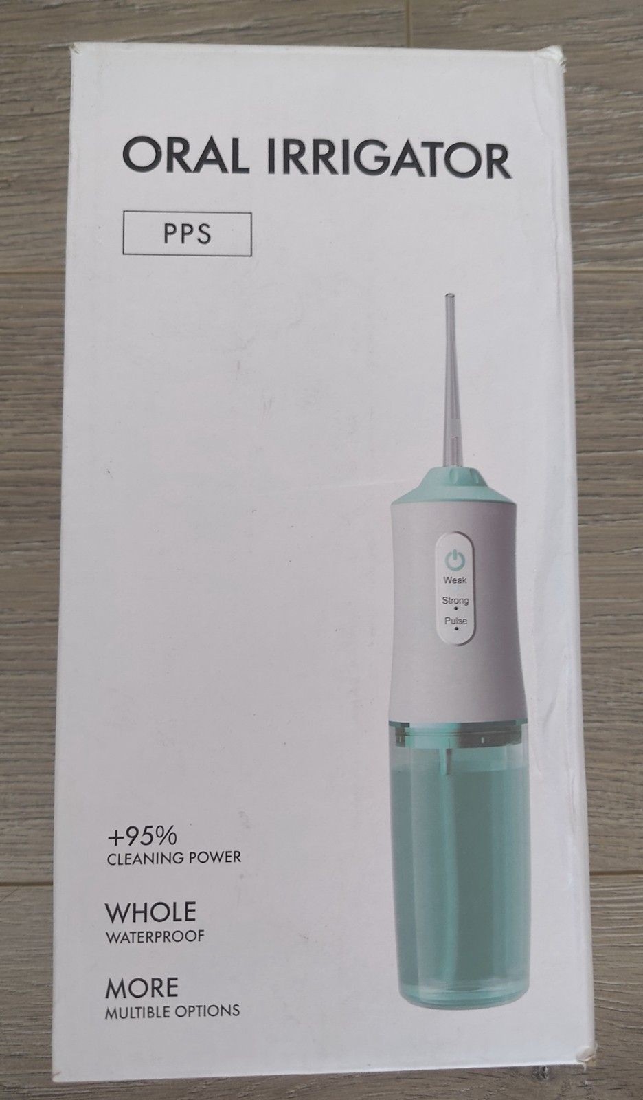 Water Flosser Oral Irrigator PPS Cordless Portable Travel Model (White)
