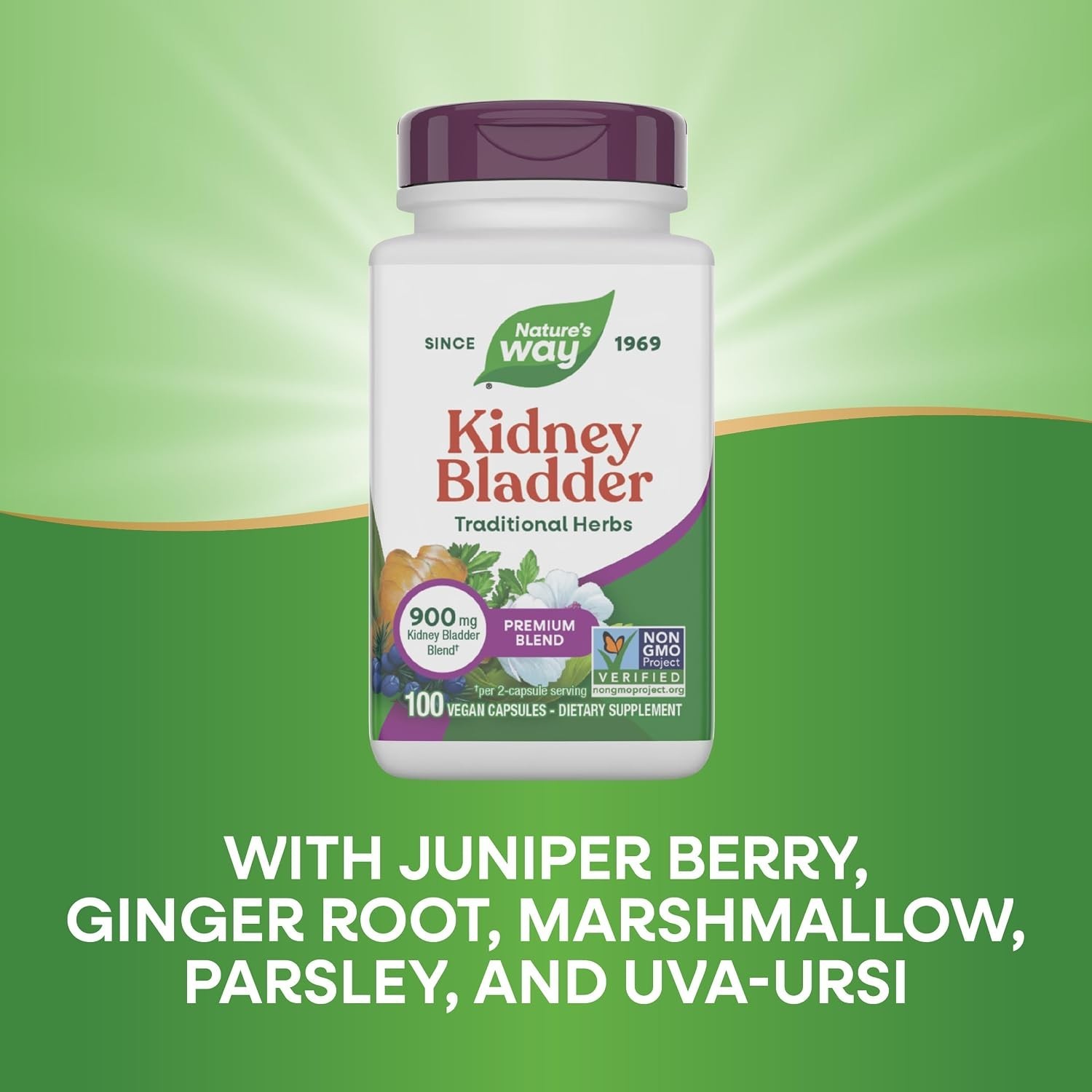 Kidney Bladder Blend Capsules – 900mg, 100 -Friendly Capsules