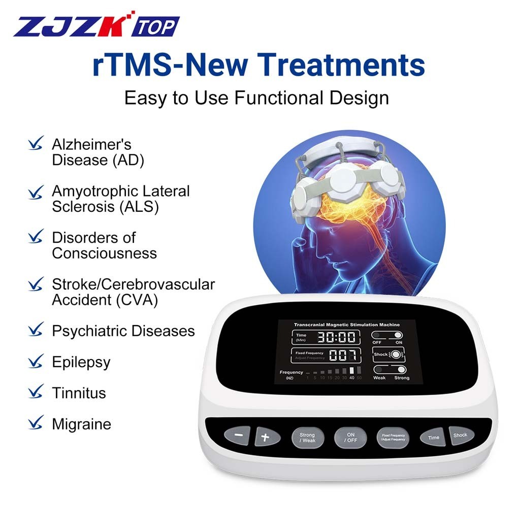 Portable Repetitive Transcranial Magnetic Machine for Anxiety Relieve Home Use