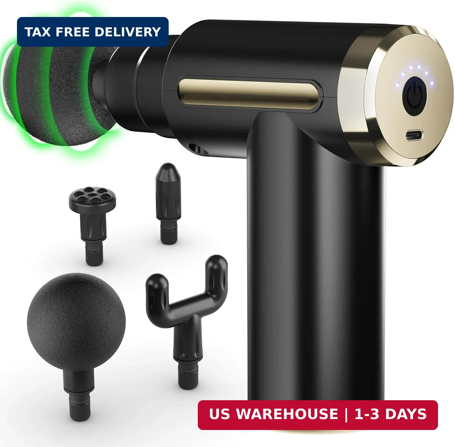 Mini Massage Gun 6 Speeds Deep Tissue Father’s Day Gift Pain Relief Pro