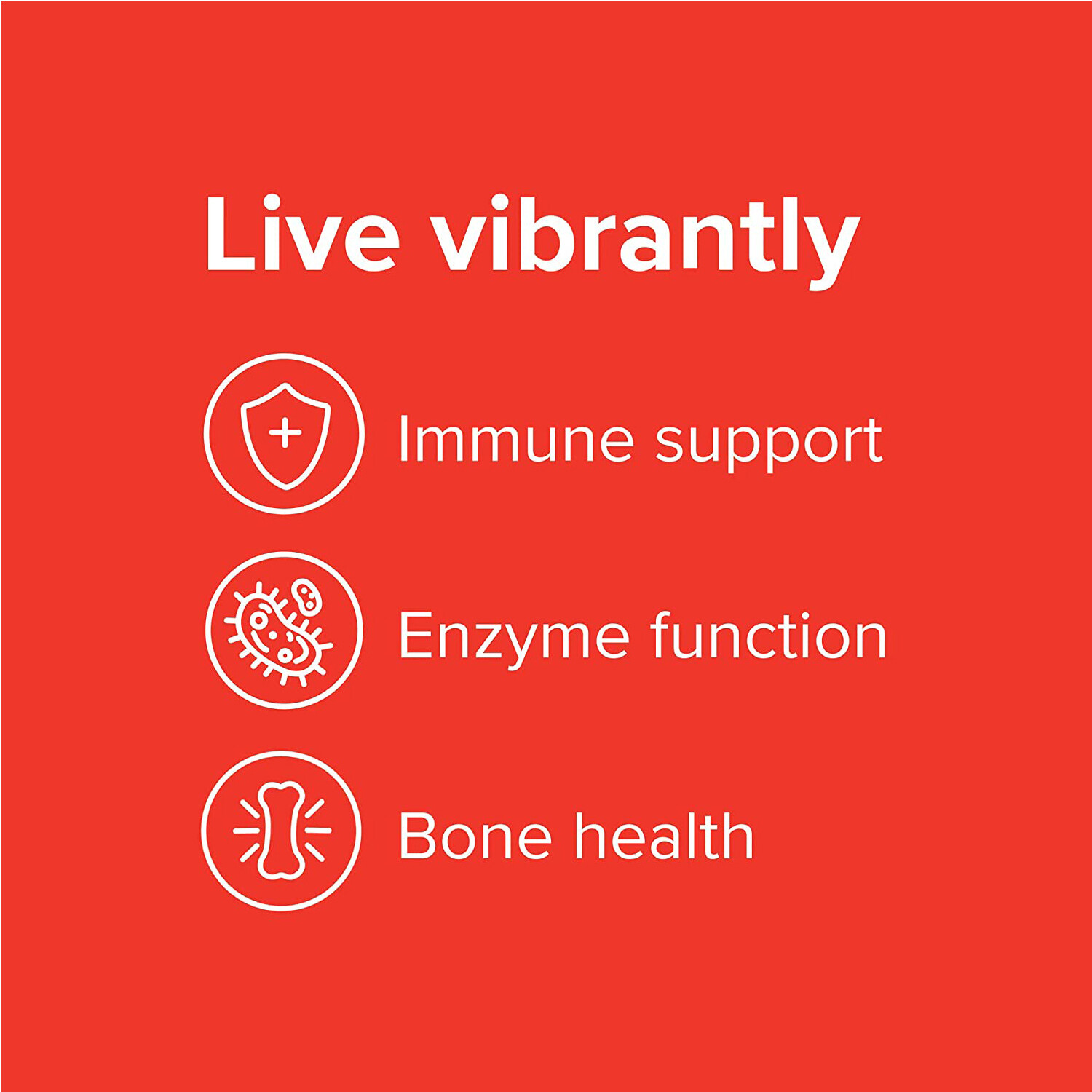 Vibrant Health Krebs Zinc, Organically Bound Zinc, 60 Count