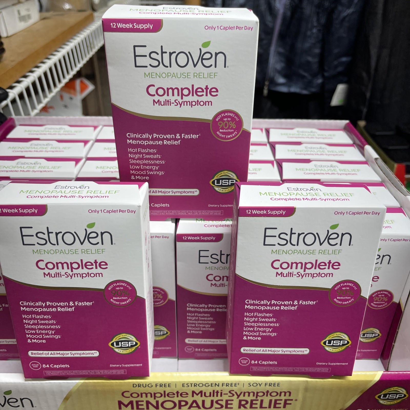 [ 2 ] Estroven Complete Multi-Symptom Menopause Relief, 84 Caplets x 2 packs