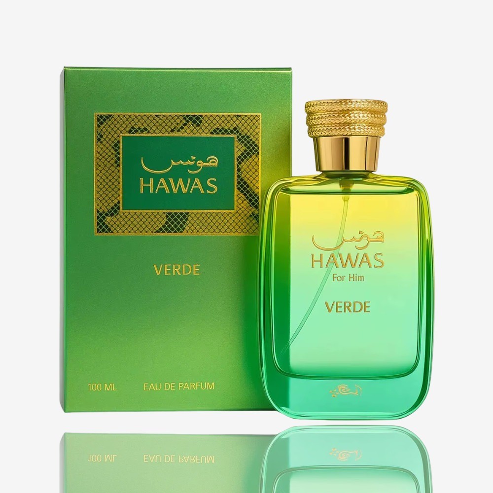 Rasasi Hawas Verde EDP 3.4oz for Men Long Lasting Cologne Spray