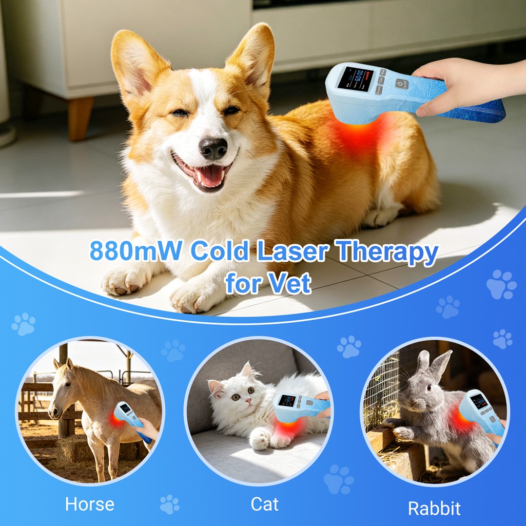 Cold Laser Therapy LLLT Device 880mW Soft Healing Laser For Body Pain Relief