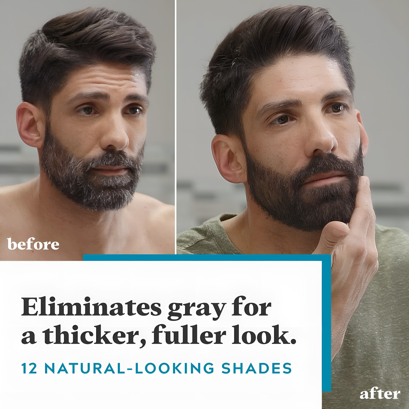 Just For Men Mustache Beard Color Medium Dark Brown 14g Gray Coverage Hair Dye