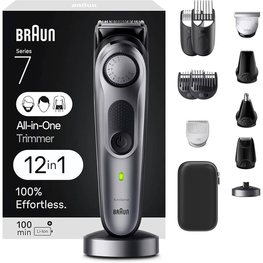 Braun Series 7 AiO7440 Rechargeable 12-in-1 New Body Beard & Hair Trimmer