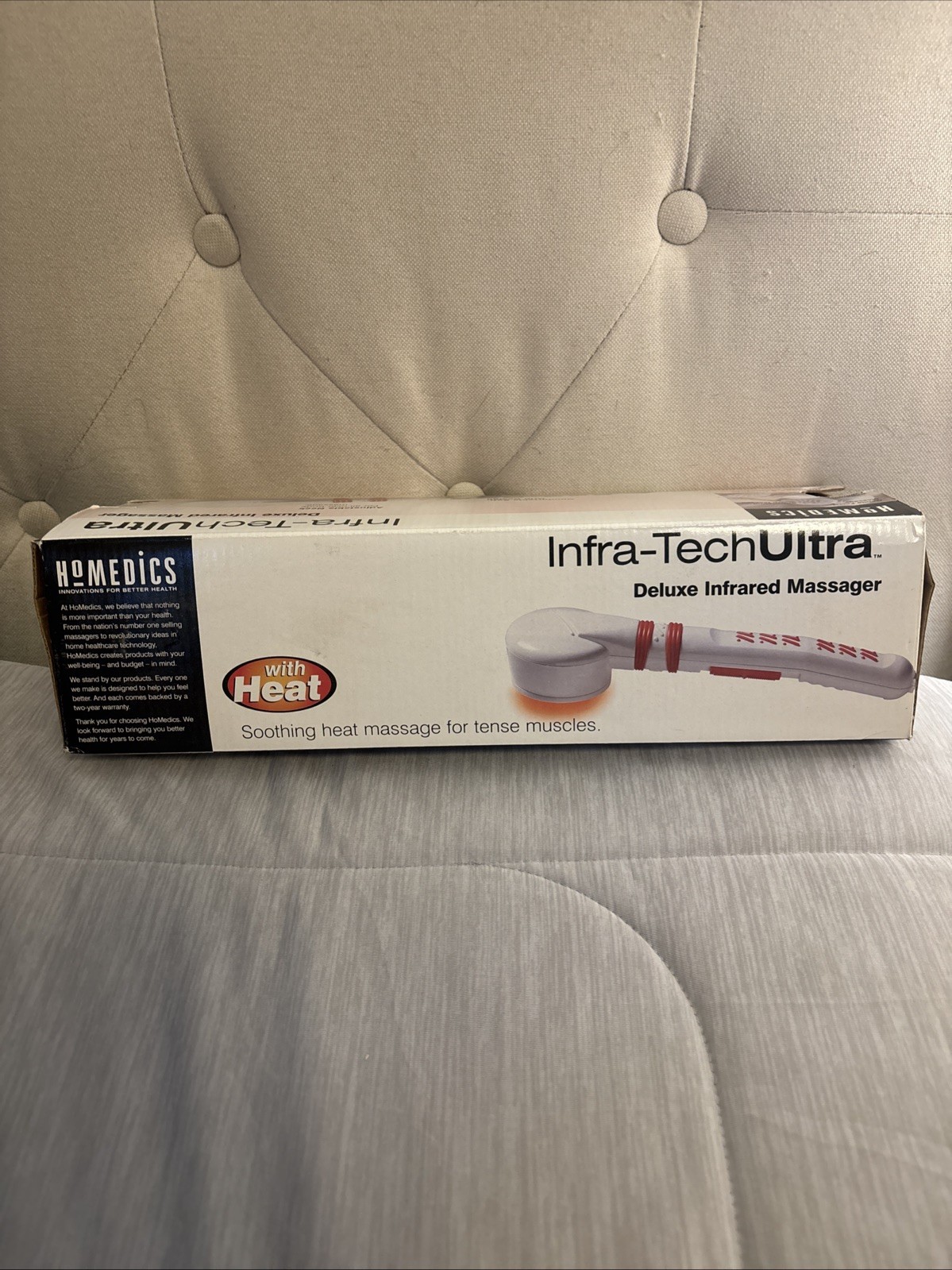 Homedics Infra-tech Ultra Deluxe Infrared Massager, Used. Model # QB-60