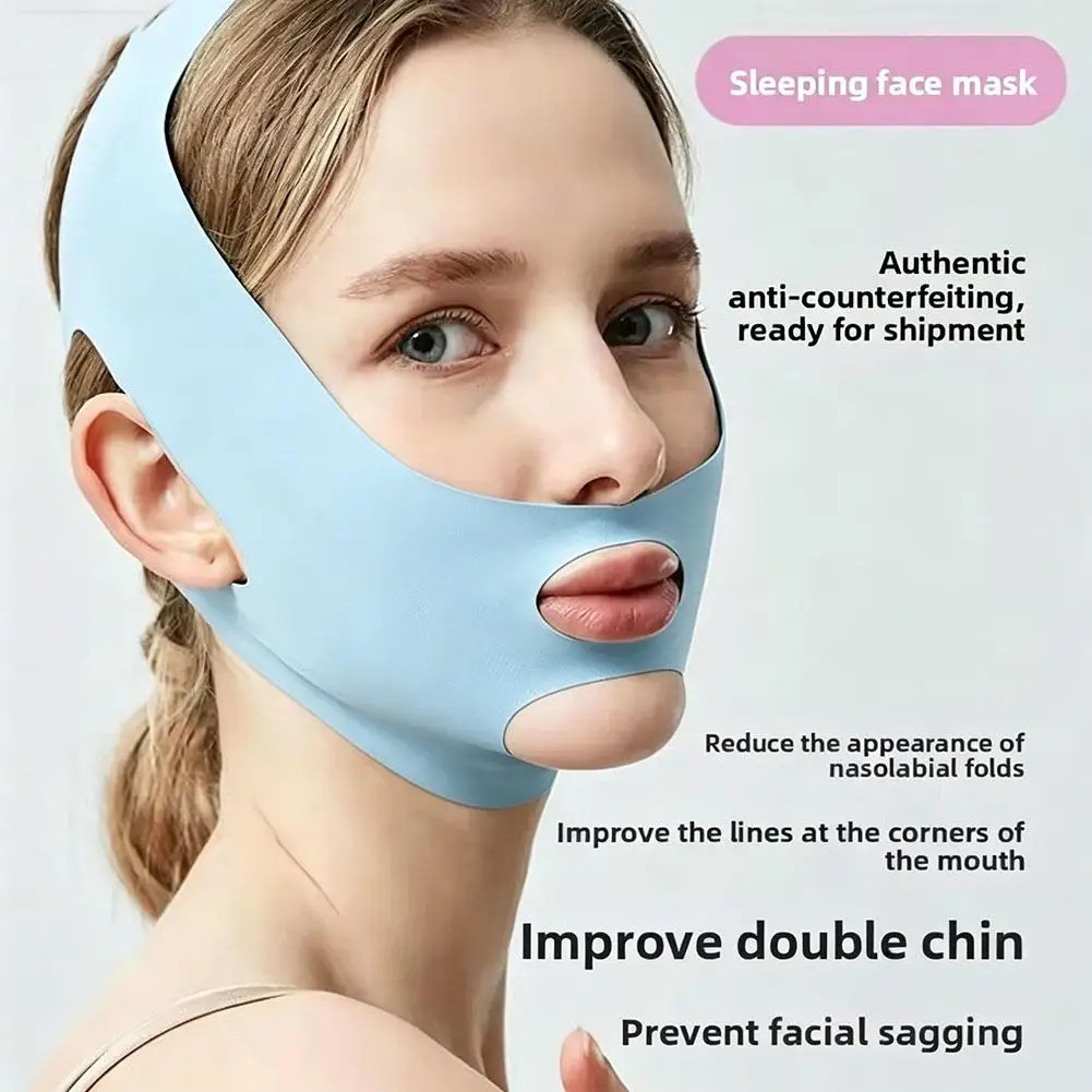 Reusable V Line Lifting Mask Beauty Tool Breathable Adjustable Facial Slimming S