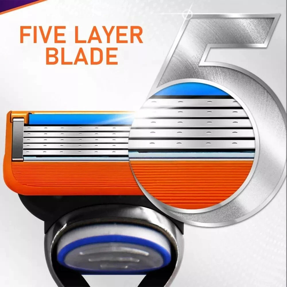 16PC Shaving Razor Blades Refills Compatible for GiIIette Fusion 5 Proglide