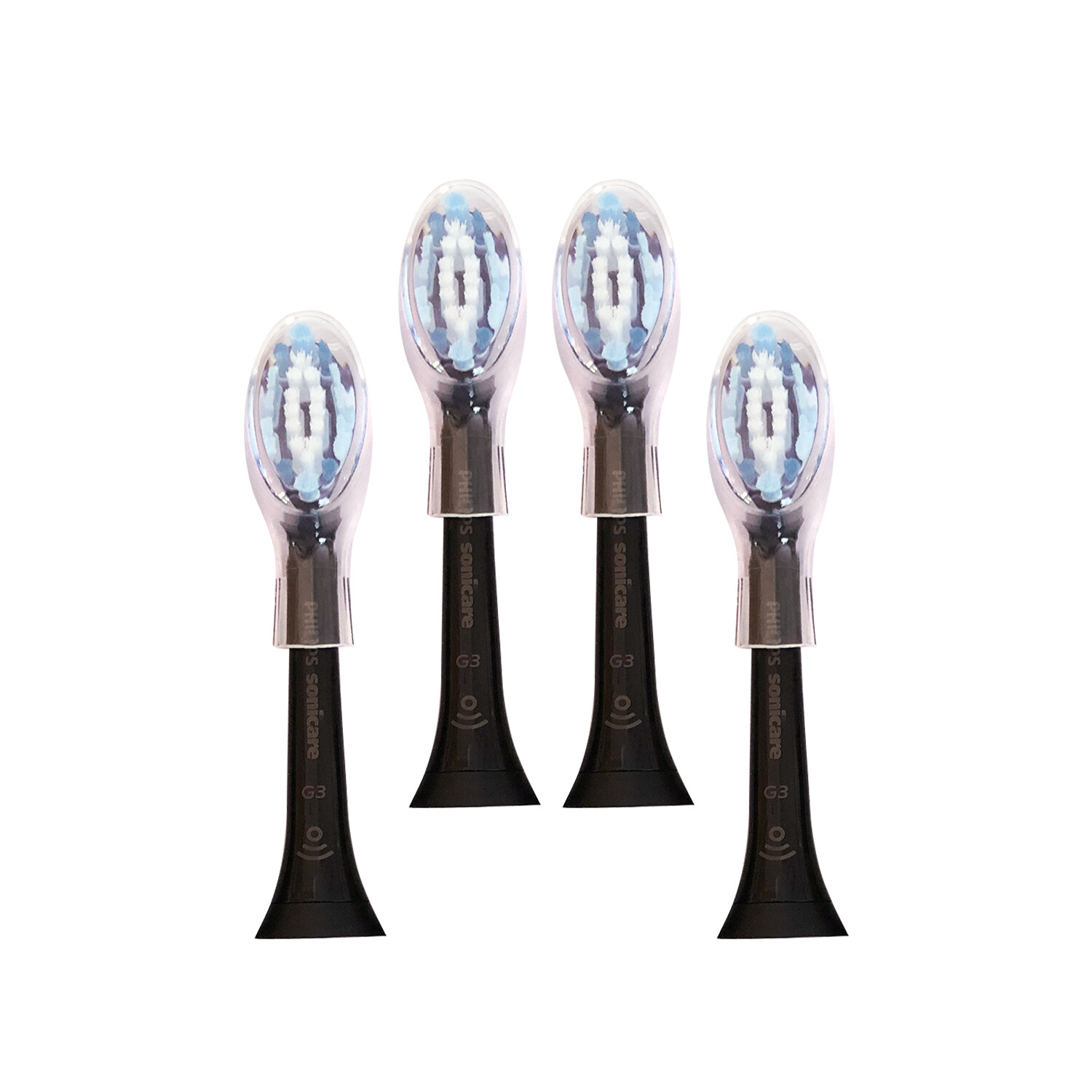 4x Philips Sonicare DiamondClean G3 Premium Replacement Heads | Black | w/o Box