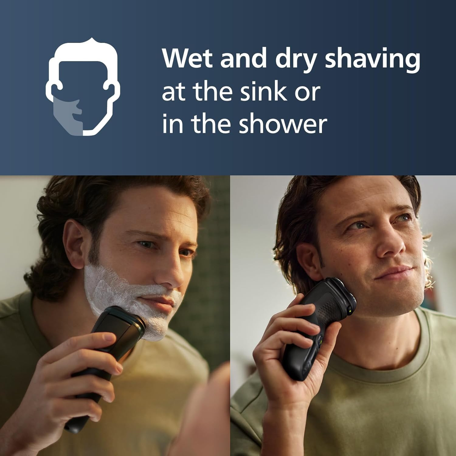 Philips Norelco Shaver 3900 Series, Wet and Dry Electric Shaver, P-Cap, Travel P