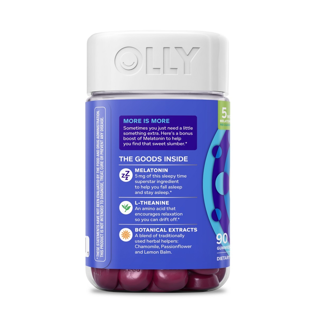 OLLY Extra Strength Sleep Multivitamin Gummies – Blackberry Zen – 90ct