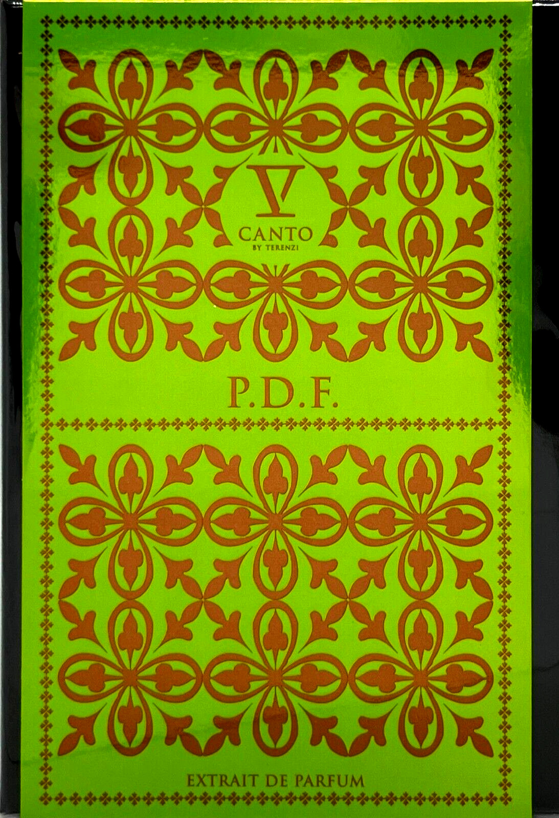 P.D.F. V CANTO By TERENZI EXTRAIT DE PARFUM SPRAY UNISEX 3.38 Oz / 100 ml NEW!!!