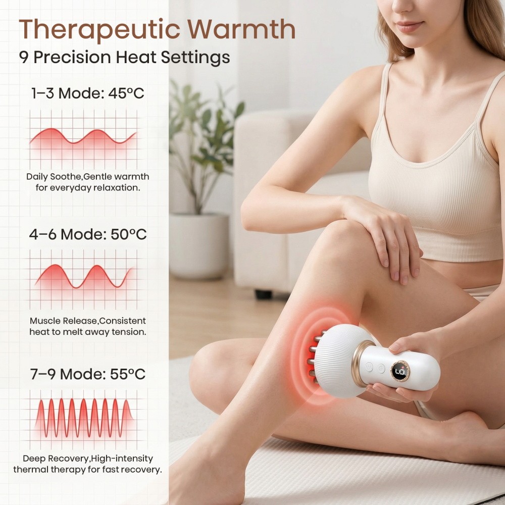 Lymphatic Drainage Massager Anti Cellulite Massage Tool Reduce Stretch Marks