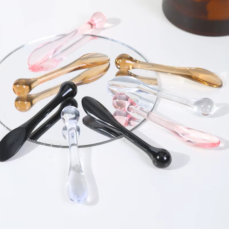 1Pcs Eye Cream Applicator Spoon Roller Transparent Massage Stick Cosmetic Spatul
