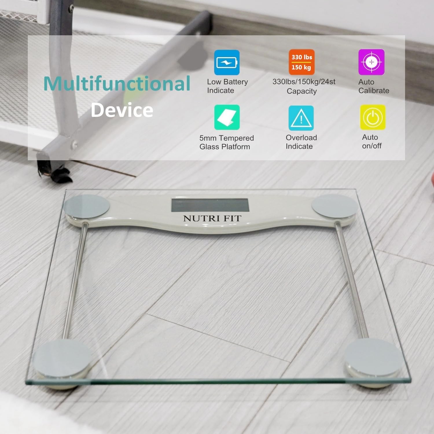 Digital Bathroom Scale for Body Weight, Precision Weighing Scale for Weight L…
