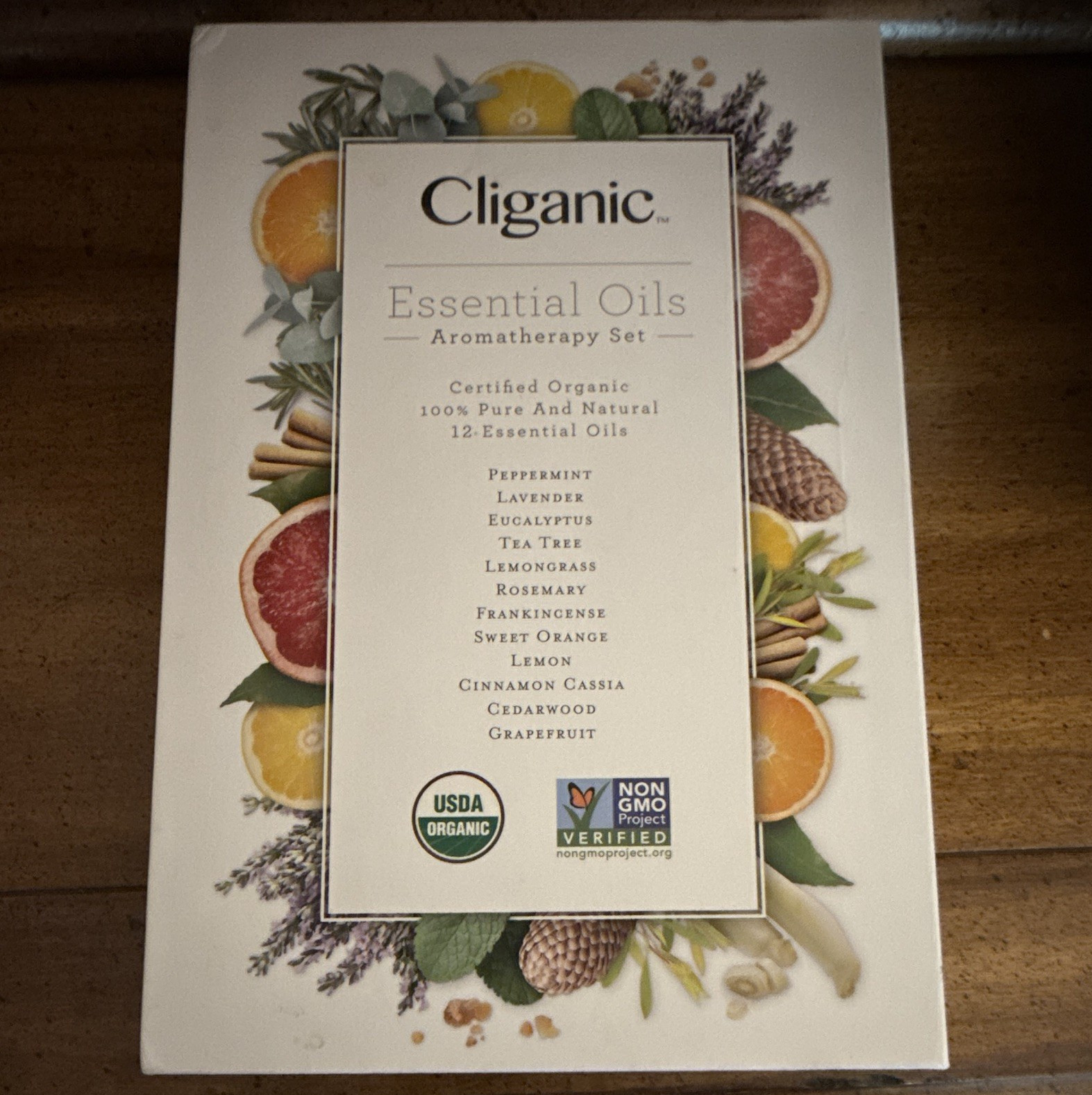 Cliganic Essential Oils Aromatherapy Set 12 Pack 5ml USDA Organic Non-GMO