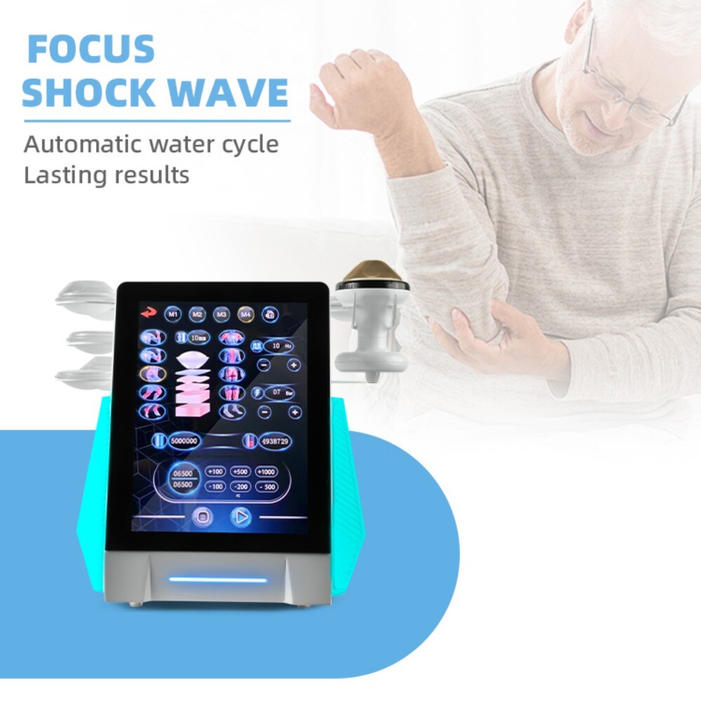 Piezo Wave ESWT Focused Shockwave Therapy Machine for Physio Pain Rehibilitation