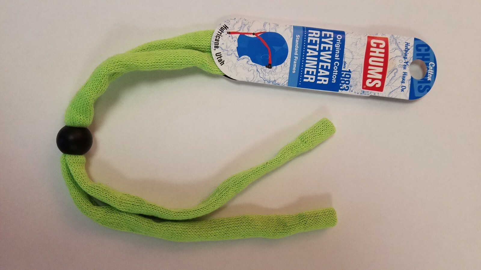 Chums Original Green Standard Size Glasses Retainer – Hi-Viz Green