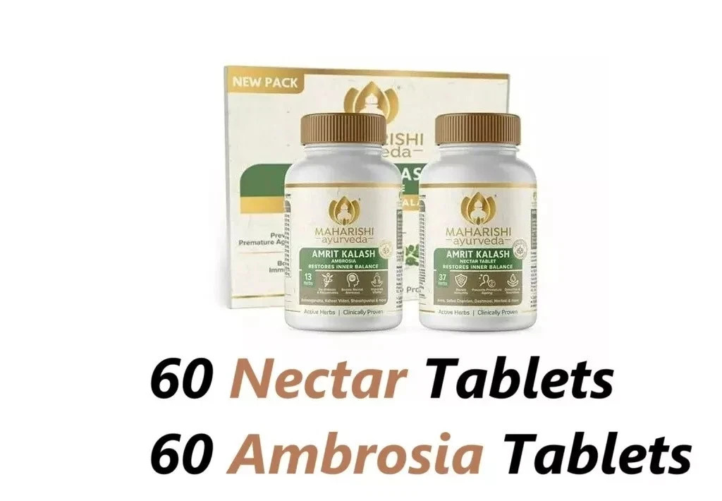 Maharishi AMRIT KALASH Sugar Free Tablets PACK | MAK 4 & MAK 5 (60 Tablets Each)