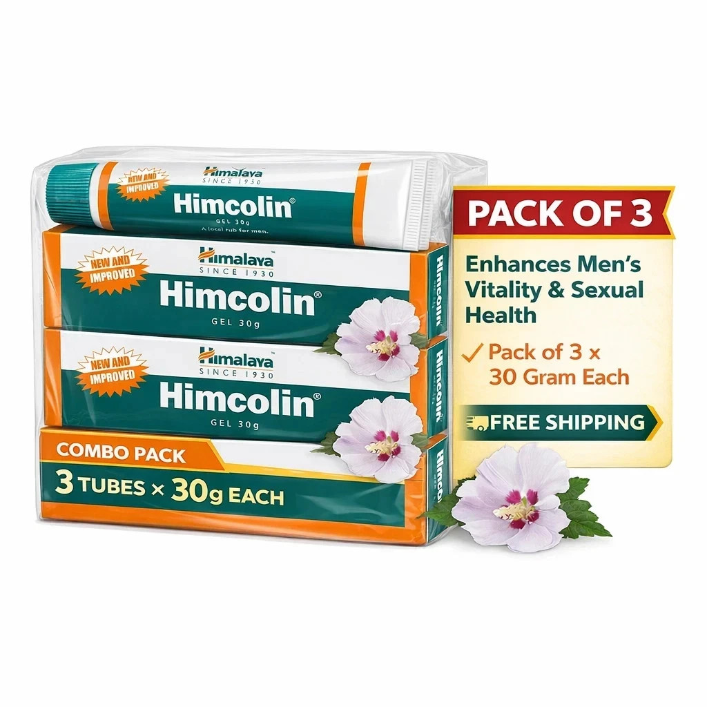 3 X Himalaya Himcolin Gel 30g Free shipping
