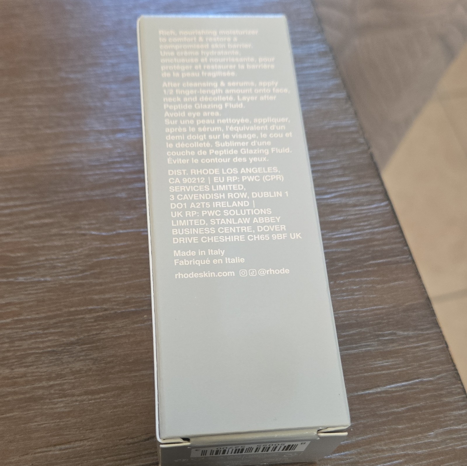 rhode Barrier Restore Cream Moisturizing Face Cream Niacinamide 1.7 fl oz
