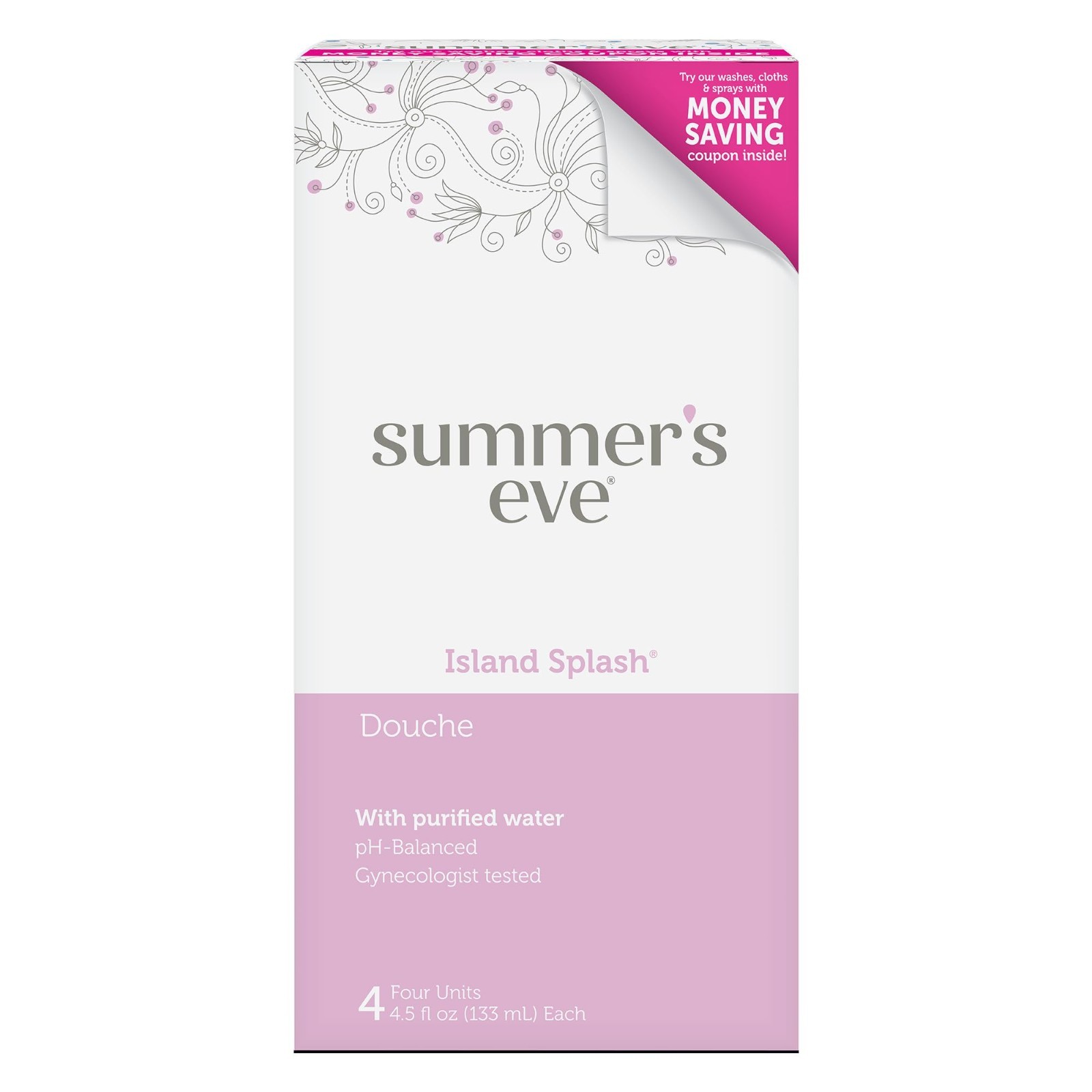 Summer’s Eve Douche, 4.5 Oz Island Splash | 4 Units | Pack Of 1