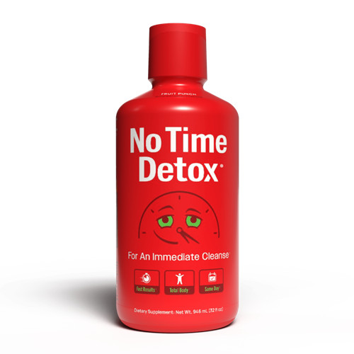 No Time Detox – Herbal Detox Support Drink – Fruit Punch – 32 fl oz