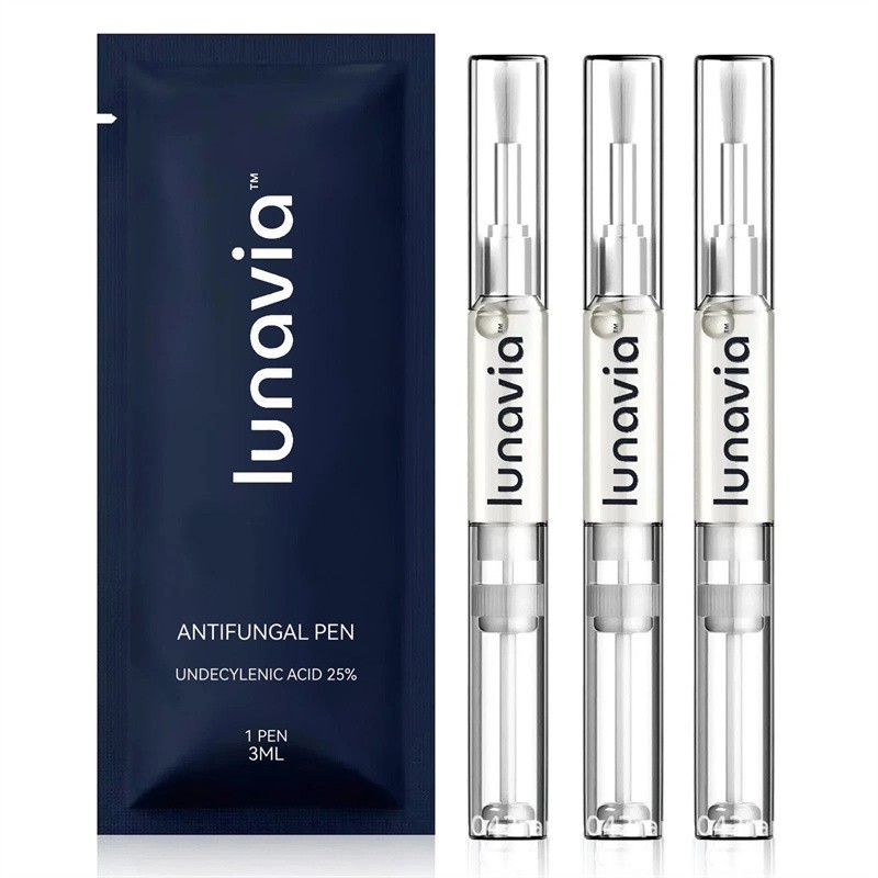 3 Pack Lunavia Antifungal Pen, 25% Undecylenic Acid – Toenail Fungus Treatment