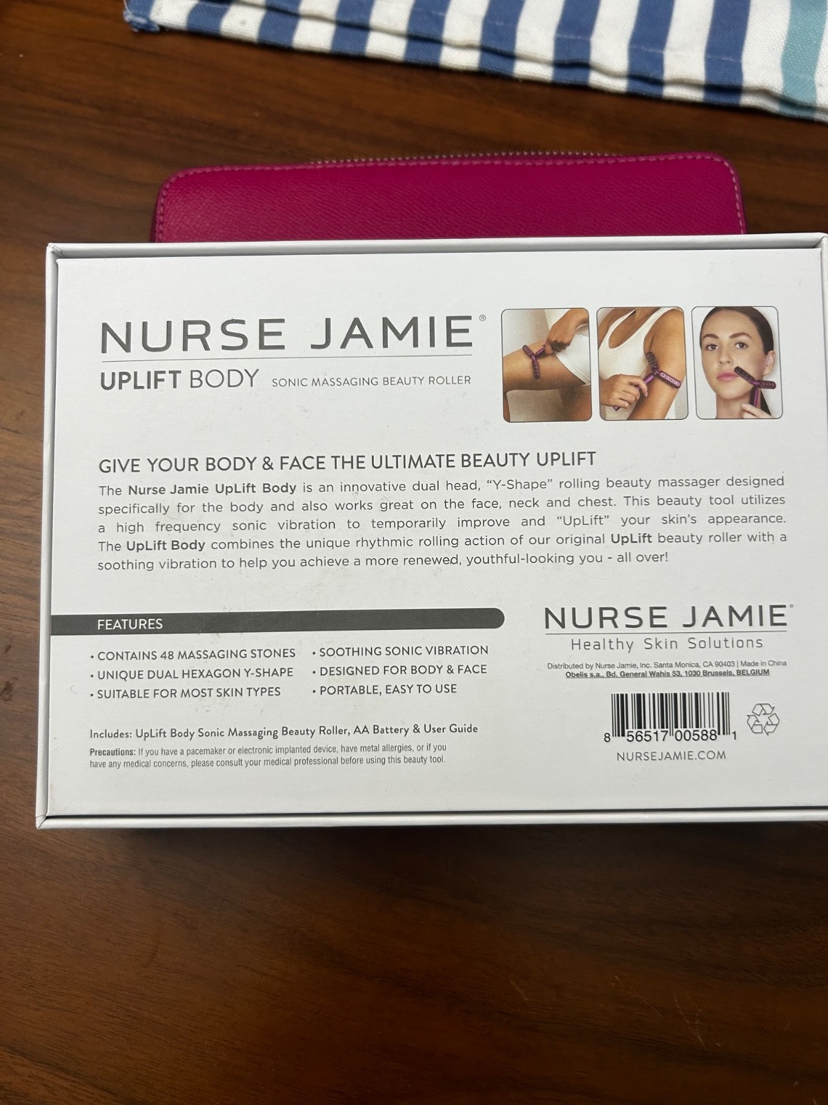 New Nurse Jamie Uplift Body & Face Sonic Massaging Beauty Roller Skin Solutions