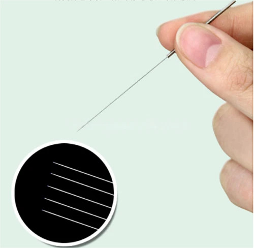 HUANQIU Acupuncture Spring Handle Needles with guide tube 500 1000 massage Treat