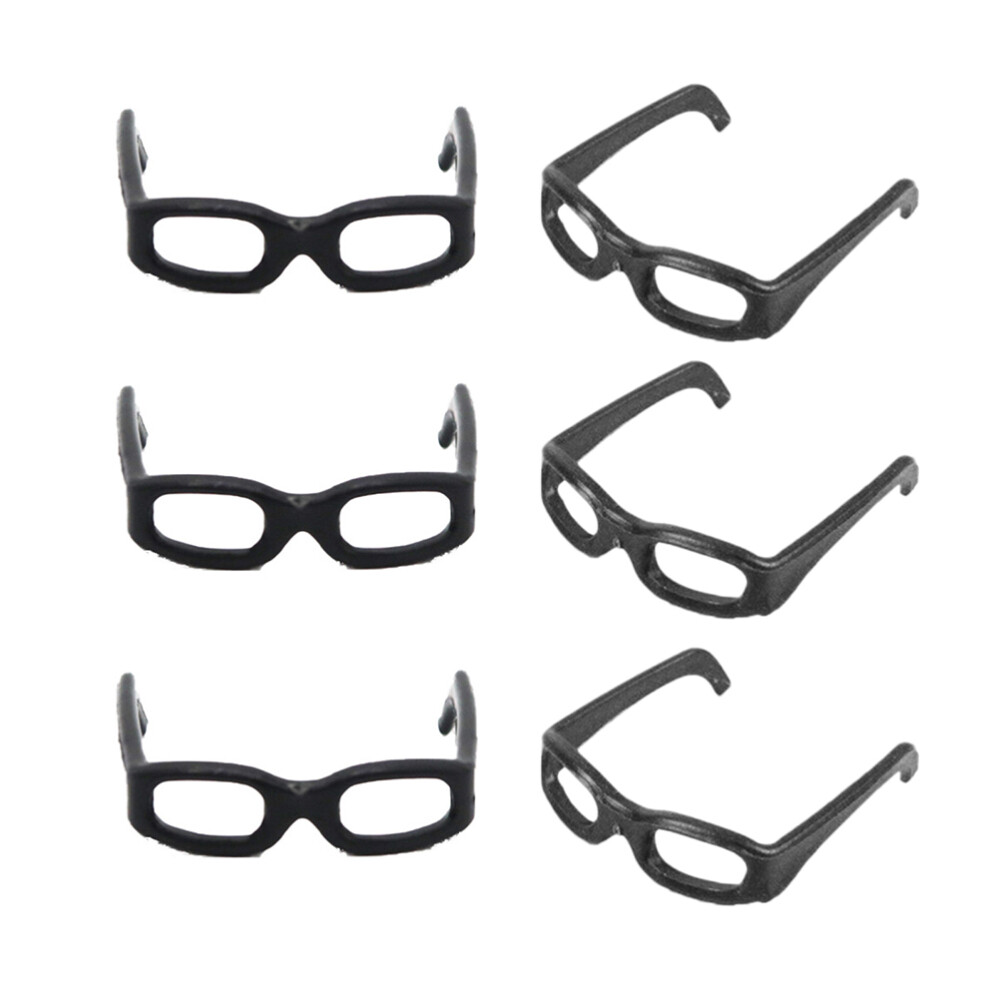 60Pcs Mini Doll Glasses Face Decoration Mini Glasses Props Doll Accessories