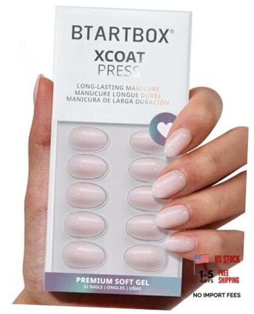 Press On Nails Almond – Power Calm, Lamp-Curable 4-Week Wear A1-Power Calm